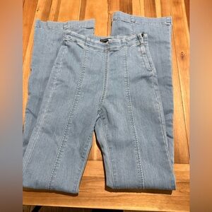 Fashion nova high rise side zipper fare jeans XS